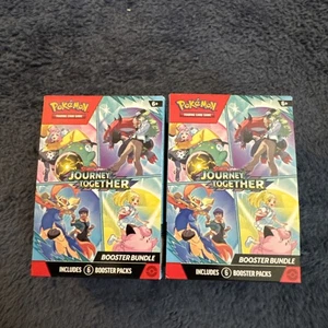 POKEMON Scarlet & Violet Viaggio Insieme Booster Bundle 2 scatole VUOTE - Foto 1 di 4
