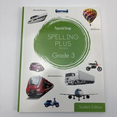 Purposeful Design Spelling Plus Grade 3 Student (3rd Edition) 3rd Grade NEW - Image 1 of 4