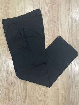 Pantalones de uniforme escolar Nautica para niños 18 regulares negros reforzados con rodilla usados en excelente estado Foto 1 de 4