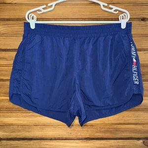 Vintage Tommy Hilfiger Shorts Mens XL Blue Hoochie Daddy Board Swim Trunks 90s - Picture 1 of 9
