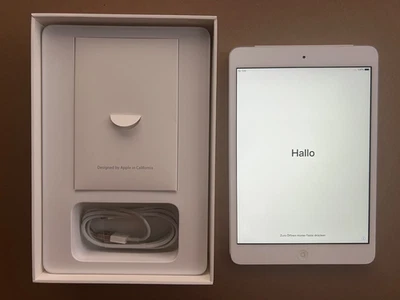 Apple iPad mini 2,  32GB, WIFI + Cellular (Entsperrt) weiss, ME824FD/A - Bild 1 von 3