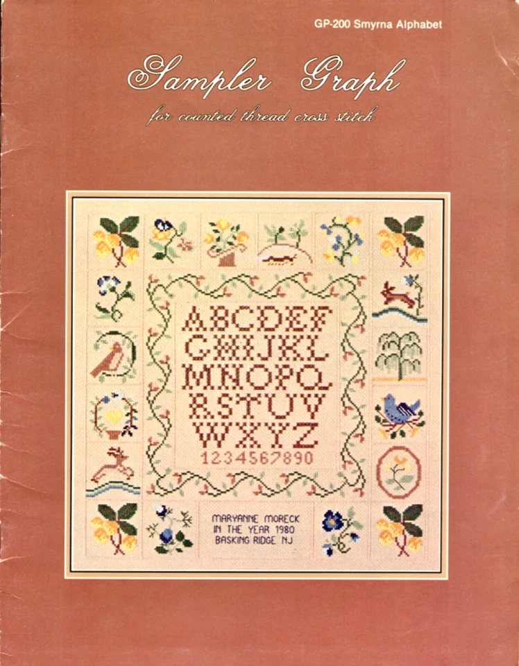 Smyrna Alphabet Sampler Graph GP-200 by Maryanne Moreck, Gick Publishing - Image 1 of 1