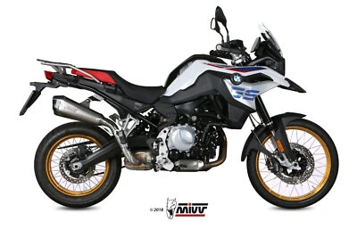 SCARICO MIVV DELTA RACE COMPATIBILE PER BMW F 850 GS 2018 > INOX SLIP-ON - Immagine 1 di 4
