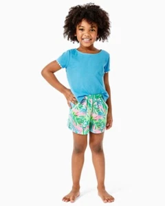 Lilly Pulitzer Girls Jenesis Shorts Pelican Pink Coconut Row L 8-10 Years 260661 - Picture 1 of 4