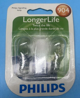 Bombillas marcadoras laterales - Larga duración - Paquete doble blister Philips 904LLB2 Foto 1 de 4