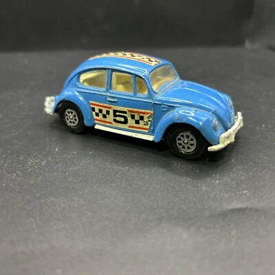☆Rare  Vintage  Corgi Volkswagen 1200 Rally #384 1973 Lt. Blue Mettoy - Image 1 of 4