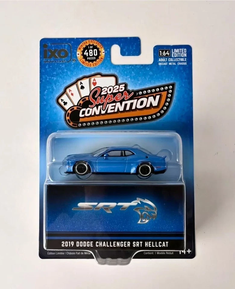 IXO America 1/64 Nuevo lanzamiento exclusivo 2019 Dodge Challenger SRT Hellcat Foto 1 de 1