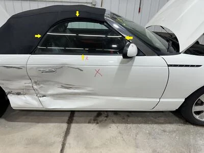 02-05 FORD THUNDERBIRD PASAJERO PUERTA DELANTERA DERECHA VENTANA CRISTAL SOLAMENTE Foto 1 de 4