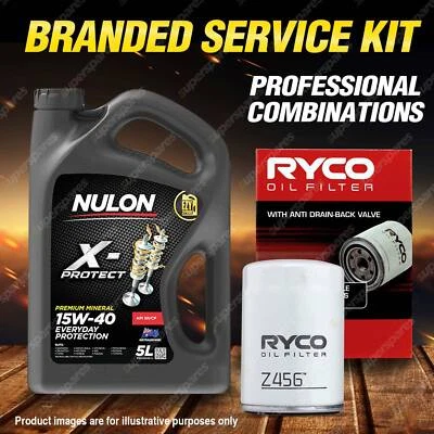 Ryco Oil Filter 5L PRO15W40 Engine Oil Service for Mitsubishi Verada KL KJ KH KE - image 1 of 2