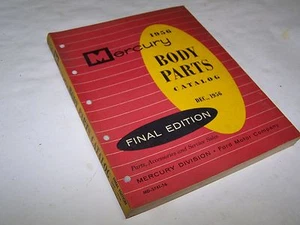 1956 Mercury Body Parts Catalog Manual, Final Edition - LIKE NEW ORIGINAL - Picture 1 of 1