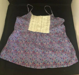 Dream Out Loud Selena Gomez Girls Small Summer Lavender Top Flower Pattern - Picture 1 of 10