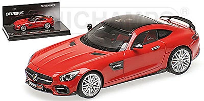 Brabus 600 Mercedes AMG GT S 2016 L.E.350pcs rot red 1:43 Minichamps - Bild 1 von 3