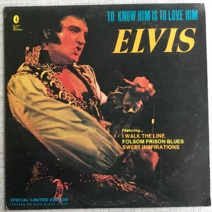 Elvis Presley To Know Him is to Love Him Black Belt LP 1 Special Limited Edition - Foto 1 di 4
