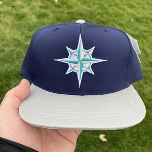 Seattle Mariners Vintage YOUTH Alternate Logo Snapback Cap Hat Outdoor Cap New - Picture 1 of 11