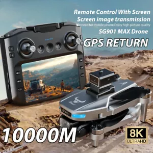 GPS Drone Professional 8K Aerial HD Avoiding Obstacle LargeScreen Remote Control - Picture 1 of 27