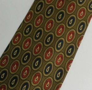 Brown Paisley BOSS Silk Tie - Picture 1 of 7