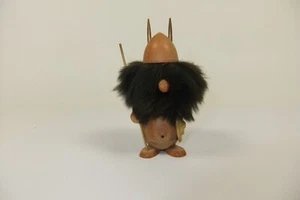 Vintage Goula Spain Wood Figurine Viking Warrior - Picture 1 of 16