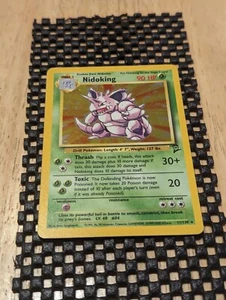 Pokémon TCG Nidoking Base Set 2 11/130 Holo Unlimited Holo Rare - Picture 1 of 2