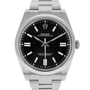 Rolex Oyster Perpetual 41 mm 124300 Black UNWORN 2025 Oyster Steel - Picture 1 of 16