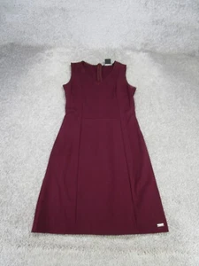 Armani Exchange Bodycon Dress Womens Xs Burgundy Red Sleeveless - Picture 1 of 8