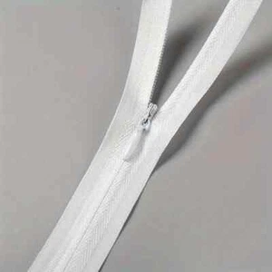 White Nylon Zippers (Pack of 5). 23.62" Long - Picture 1 of 5