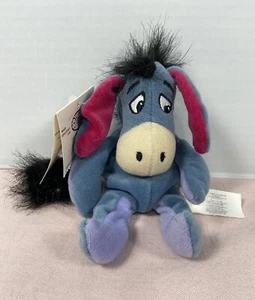 Disney Store,  Eeyore Mini Bean Bag Plush Stuffed Toy With Tags 9” Tall - Picture 1 of 3