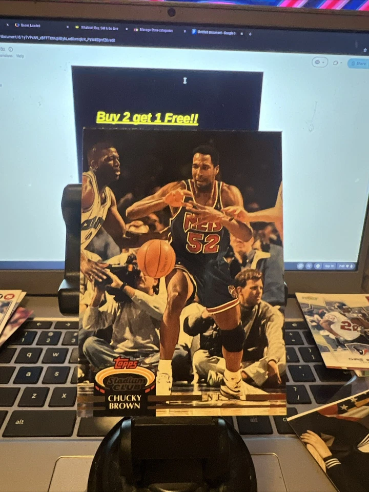 Chucky Brown #371 1992-93 Stadium Club New Jersey Nets - Image 1 of 1