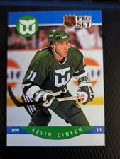 1990-91 Pro Set Hockey Kevin Dineen Hartford Whalers #102 -1A