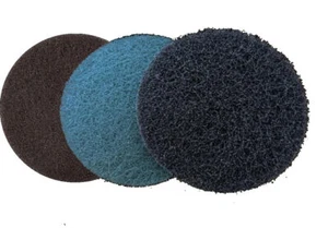 Premium Excenter Schleifvlies 10er Set 125 mm Körnungen 100 280 1500 Holz Metal - Bild 1 von 4