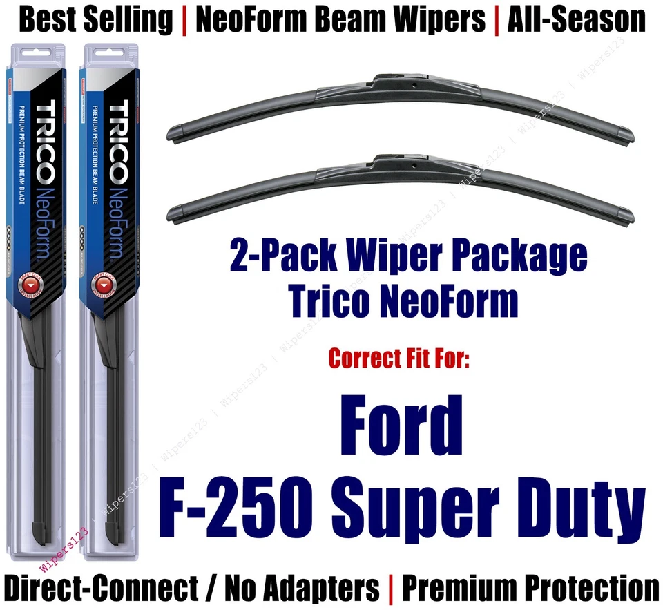 Paquete de 2 escobillas limpiaparabrisas Premium-NeoForm aptas para Ford F-250 Super Duty 2009+ - 16220x2 Foto 1 de 1