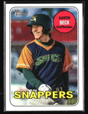 Austin Beck 2018 Topps Heritage Minor League #88  Baseball Card - Image 1 of 2