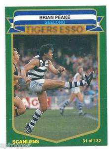 1985 Scanlens (81) Brian PEAKE Geelong Mint **** - Picture 1 of 1