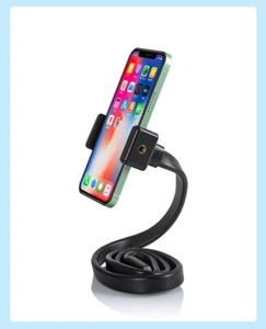 Flexible Phone Holder Stand Twisting Gooseneck for Shopping Cart/Treadmill/Bike - Picture 1 of 16