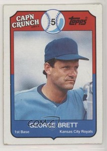 1989 Topps Cap'n Crunch Food Issue George Brett #9 HOF