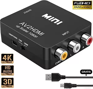 AV zu HDMI Adapter RCA2AV Konverter Adapter Full HD - Bild 1 von 4
