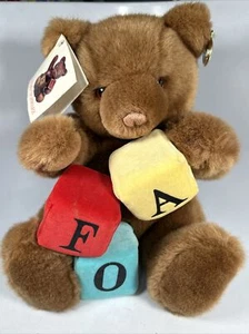 1991 Gund | FAO Schwartz Marketing Advertising Brown Plush Bear | 10” - Picture 1 of 10