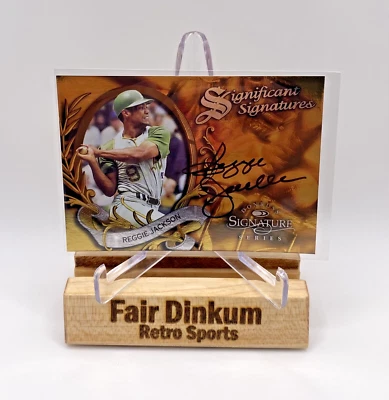 1997 Donruss Significant Signatures Series Reggie Jackson Signed AUTO /2000 - Image 1 of 2