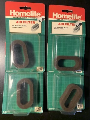 Lot Of 4 NOS Homelite Air Filter D-06485 for z725se and z725ce String Trimmers - Image 1 of 4