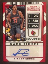 2020-21 Panini Contenders Draft Picks #103 Steven Enoch AUTO RC Rookie VARIATION