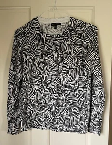 Banana Republic Black & White Optics Sweater - Picture 1 of 3
