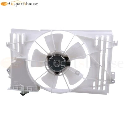 AC Condenser White Cooling Fan For 2003-2008 Toyota Corolla Matrix Pontiac Vibe - Image 1 of 4