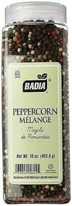 Badia Peppercorn Melange Pepper Blend Black White Pink & Green Peppercorns 16 Oz - Picture 1 of 2