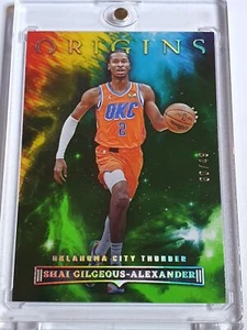 2022 Panini Origins Shai Gilgeous-Alexander #34 NEON GREEN /49 Edition - Rare - Picture 1 of 3