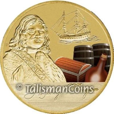 Tuvalu 2010 2011 Henry Morgan Pirates Buccaneers Golden Age Piracy $1 BU in OGP - Image 1 of 2