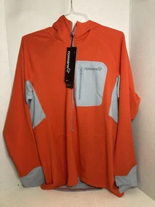 Norrona Senja Warm1 Hood Zipper Jacket - New NWT - Size XL Orange - MSRP $189 - Picture 1 of 7