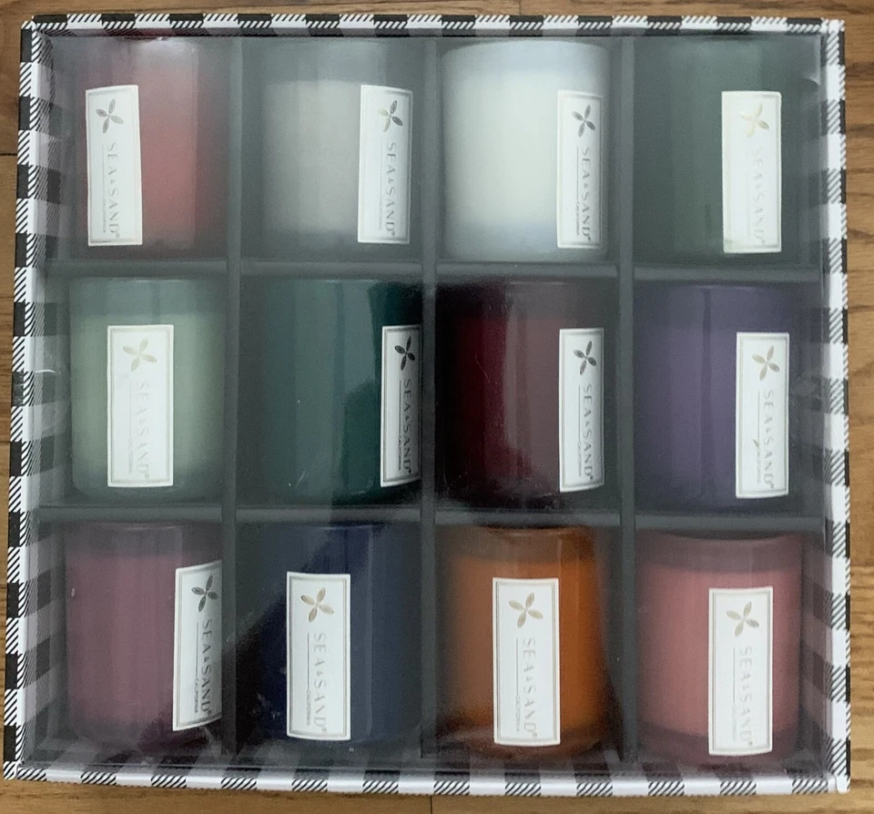 Sea & Sand 4 oz Scented Votive Candles, Set of 12 - Image 1 of 1