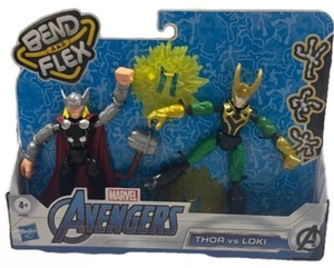 Avengers Marvel THOR vs LOKI Bend and Flex  Action Figure Toys, 6-Inch Flexible - Picture 1 of 6