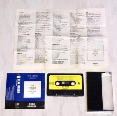 New Order 1987 Substance I Taiwan Edition YELLOW Cassette Tape with Promo Insert - Image 1 of 4