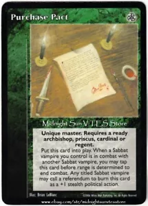 Purchase Pact Third Edition V:TES VTES Vampire CCG - Picture 1 of 1