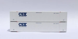 Contenedores escala N - 535008 - Paquete de dos - 53' CUBO ALTO - CSX (temprano) - Imagen 1 de 3
